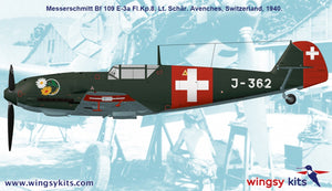 Wingsy Kits D5-12 Swiss Air Force Fighter MESSERSCHMITT Bf 109 E-3a 1/48 – zdjęcie 19