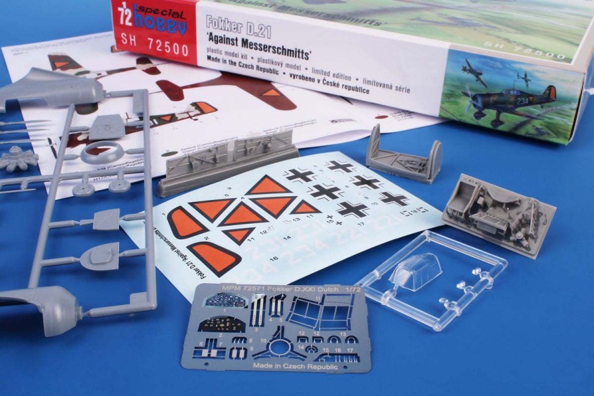 Special Hobby 72500 Fokker D.21 &amp;#39;Against Messerschmitts&amp;#39; 1/72 – immagine 7