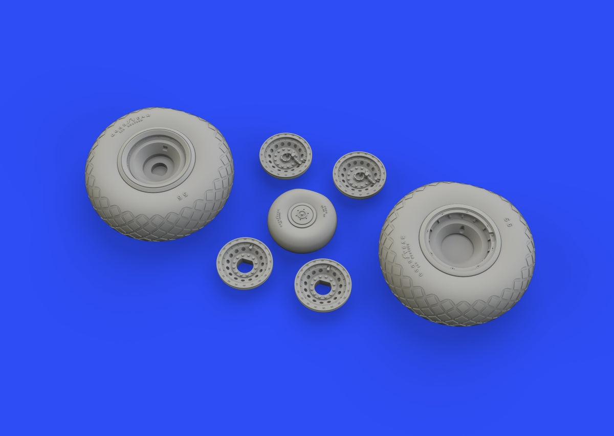 Eduard 6481020 B-17F wheels diamond tread EDUARD 1/48 – image 6