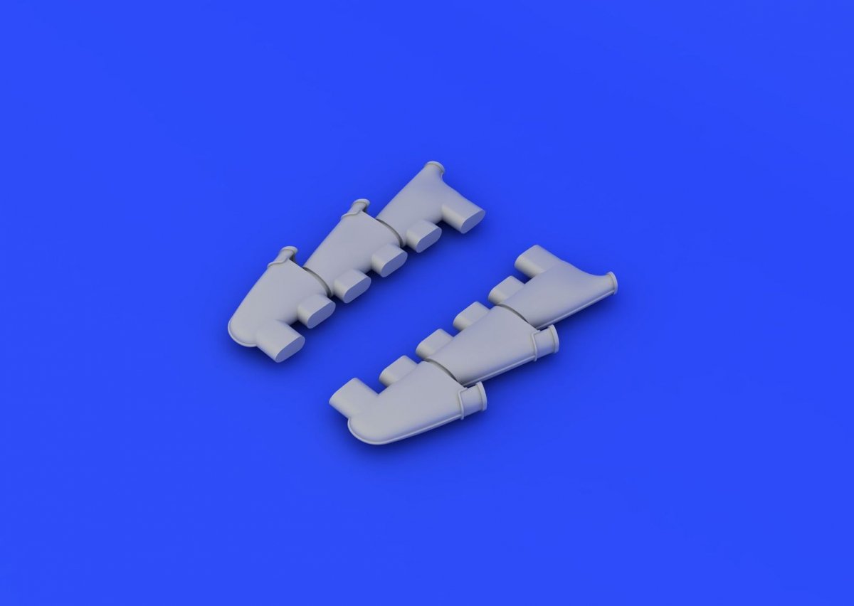 Eduard 648211 Spitfire Mk. I exhaust stacks 1/48 (AIRFIX) – Bild 2