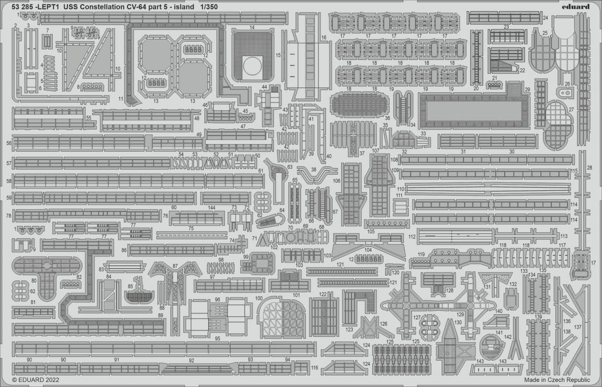 Eduard BIG5367 USS Constellation CV-64 PART II RUMPETER 1/350 – zdjęcie 2