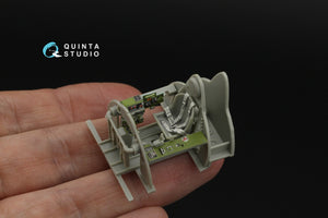 Quinta Studio QD48627 FM-2 Wildcat 3D-Printed &amp; coloured Interior on decal paper (Hobby Boss) 1/48