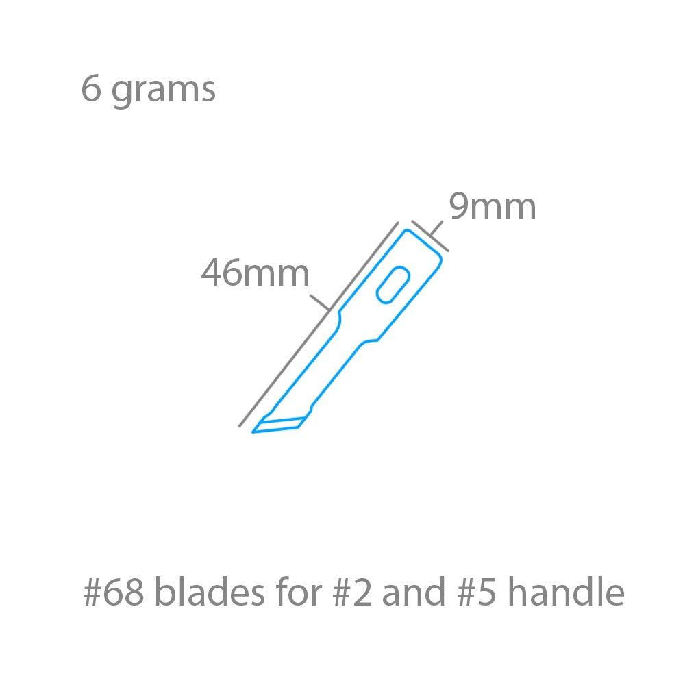 Lames de pochoir Modelcraft PKN2768 n° 68 x 5 pour manches n° 2 ou n° 5 – image 2