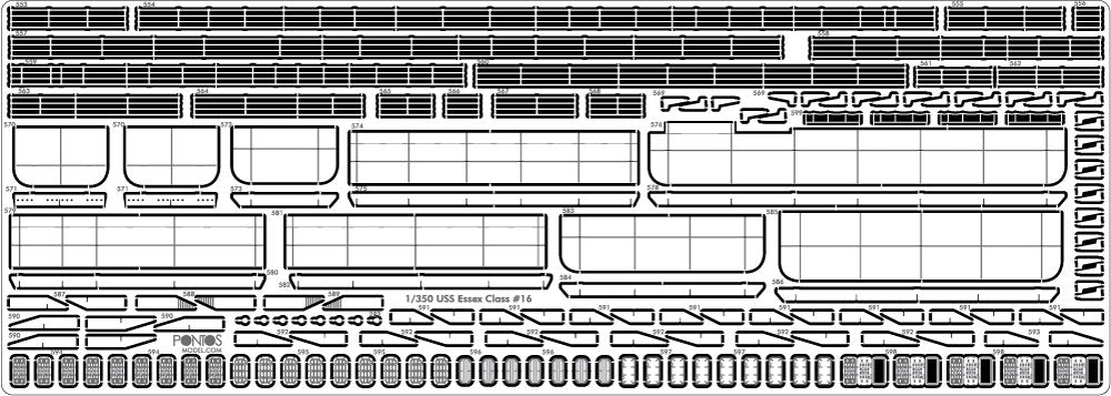 Pontos 35005F1 USS CV-14 Toconderoga 1944 Detail Up Set 1/350 – Bild 21