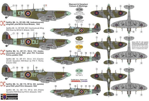 Kovozavody Prostejov KPM0124 Spitfire Mk.Vc Allied Fighters 1/72 – immagine 3