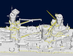 Trumpeter 03701 USS Arizona BB-39 1/200 – Bild 5