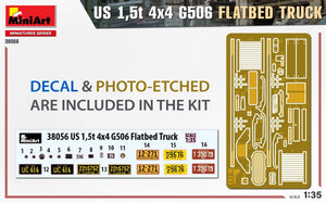 MiniArt 38056 US 1,5t 4×4 G506 FLATBED TRUCK 1/35 – zdjęcie 2