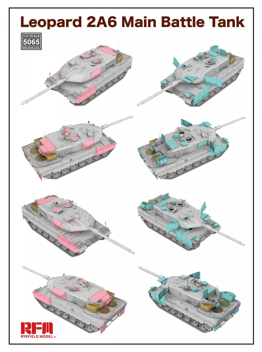 Rye Field Model 5065 Leopard 2A6 Main Battle Tank 1/35 – zdjęcie 3