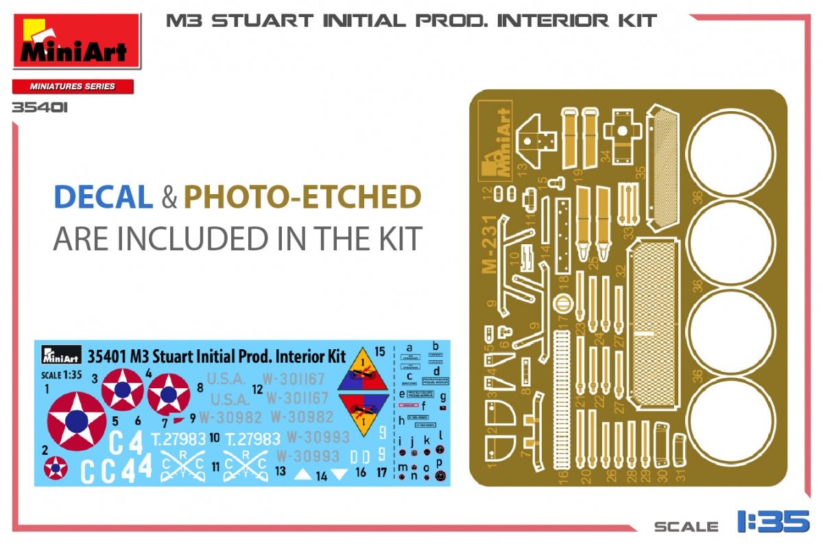MiniArt 35401 M3 STUART INITIAL PRODUCTION 1/35 – image 2