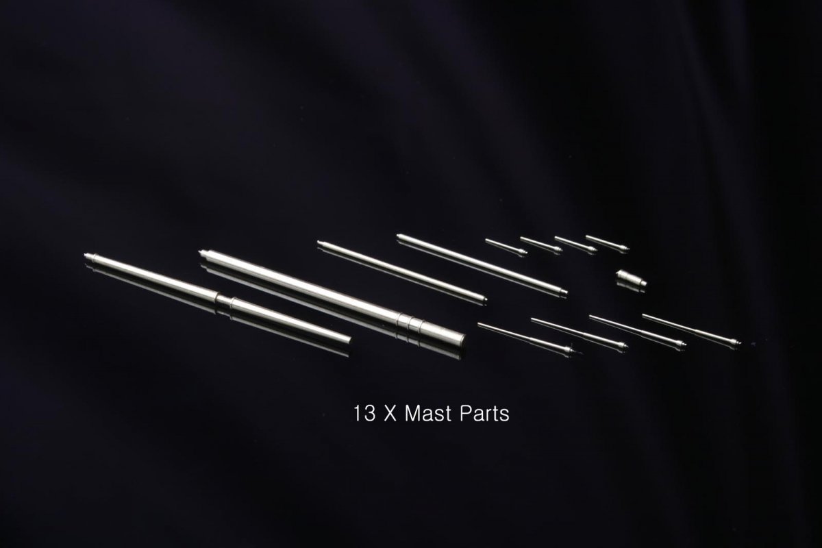 MK1 Design MS-20007 USS IOWA MAST DETAIL-UP SET 1/200 – zdjęcie 3