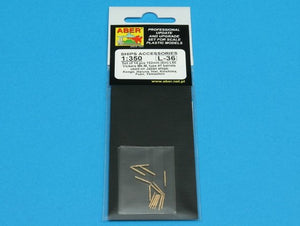 Aber 350L-36 Set of 14 pcs 152mm barrels for Kongo, Haruna, Hiei, Kirishima, Fuso, Yamashiro 1/350 – immagine 6