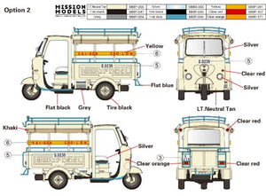 Gecko Models 35GM0113 60 - 70s Saigon Shuttle Motor-Tricycle Depot and a take break drive [2 kits In 1 box] 1/35 – imagen 5