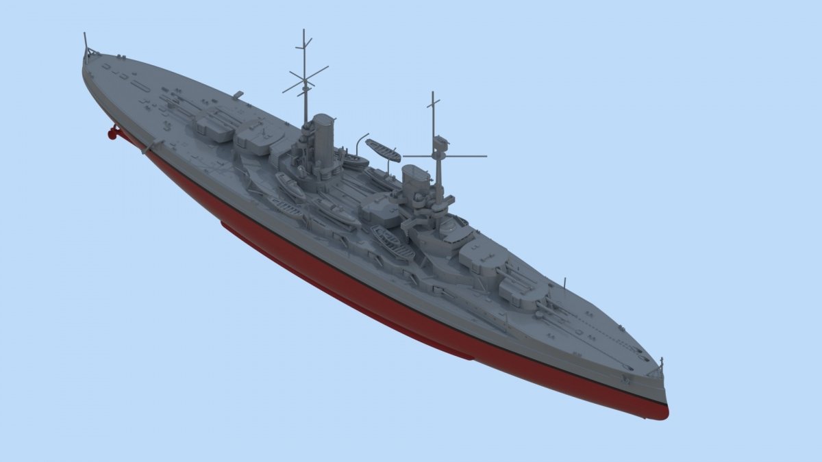 ICM S014 WWI German Battleship König (Full Hull OR Waterline) 1/700 – image 4
