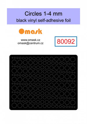 Omask X8001 Universal set 1 - black vinyl foil (80092, 80093, 80094, 80095, 80096) – Bild 2