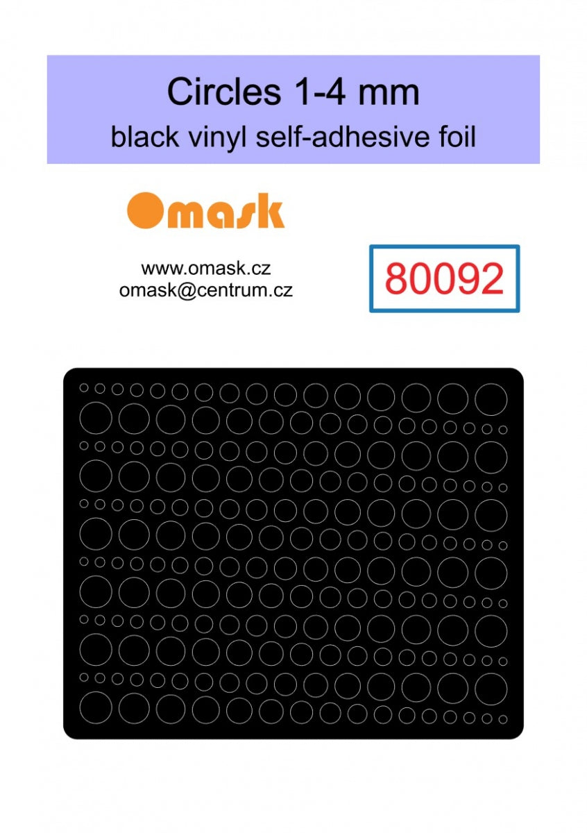 Omask X8001 Universal set 1 - black vinyl foil (80092, 80093, 80094, 80095, 80096) – Bild 2