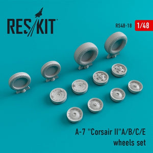 RESKIT RS48-0018 A-7 « Corsair II » (A/B/C/E) jeu de roues 1/48