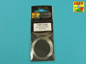 Aber SW-050 Drut cynowy o średnicy 0,50 mm długość 5m / Soldering wire diameter 0,50mm length 5m – zdjęcie 3