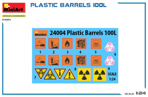 MiniArt 24004 PLASTIC BARRELS 100L 1/24 – zdjęcie 2