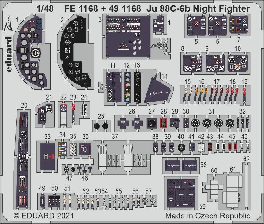 Eduard BIG49288 Ju 88C-6b Chasseur de nuit ICM 1/48 – image 4
