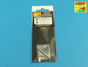 Aber 35L-212 Set of barrels for Soviet tank T-50 45 mm 20K x 1 pcs.; 7,62 mm DT x 2 pcs. 1/35 – imagen 7