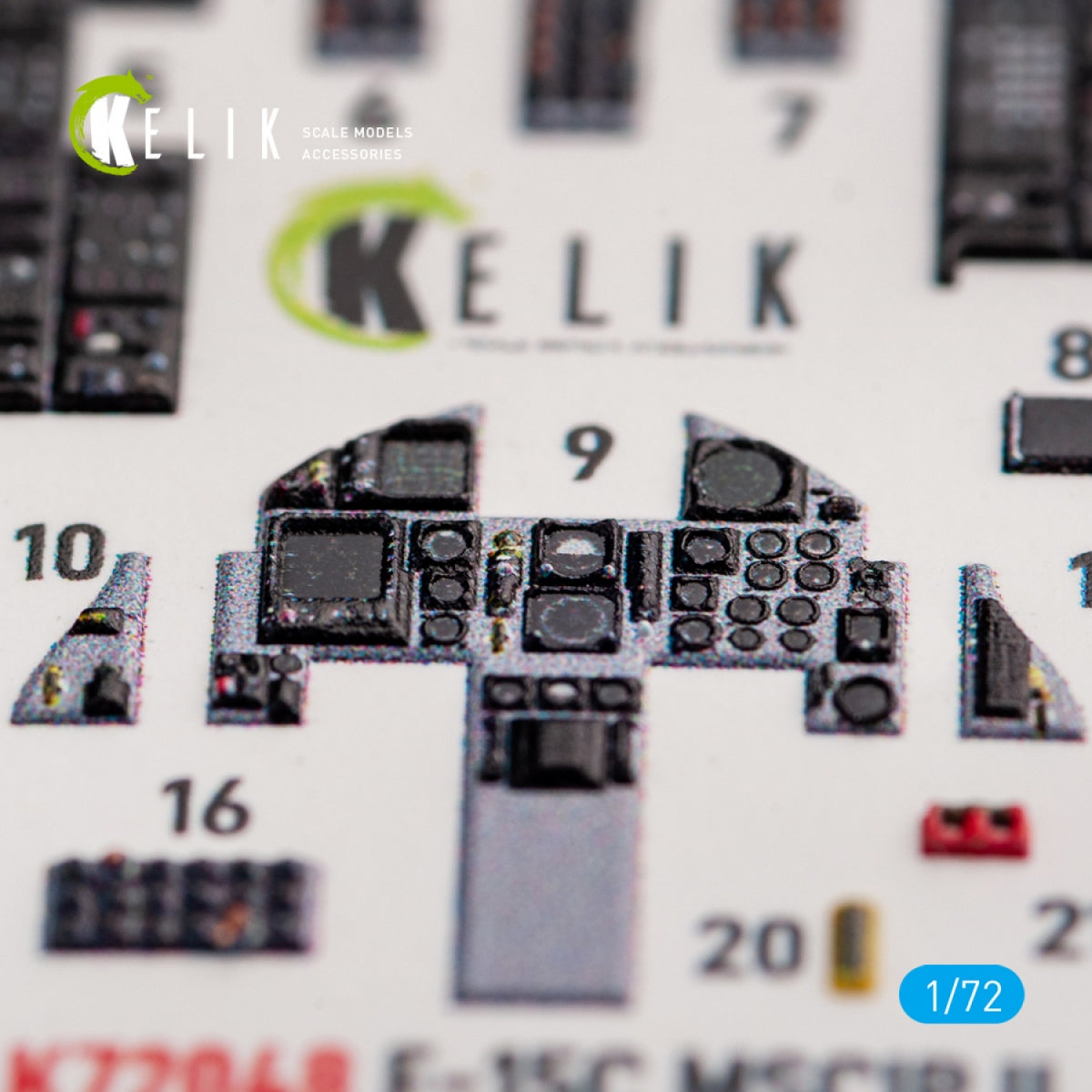 KELIK K72048 F-15C MSIP II EAGLE INTERIOR 3D DECALS FOR GWH 1/72 – image 8