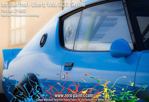 Zero Paints ZP-1402 - Ice Blue Pearl Paint for Liberty Walk GC111 Skyline (Ken Mary) 60ml – immagine 7
