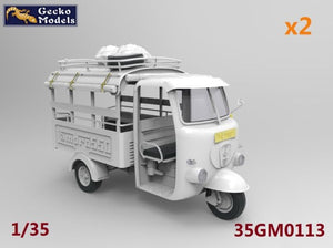 Gecko Models 35GM0113 60 - 70s Saigon Shuttle Motor-Tricycle Depot and a take break drive [2 kits In 1 box] 1/35 – imagen 2