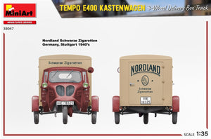 MiniArt 38047 TEMPO E400 KASTENWAGEN 3-WHEEL DELIVERY BOX TRACK 1/35 – Bild 12