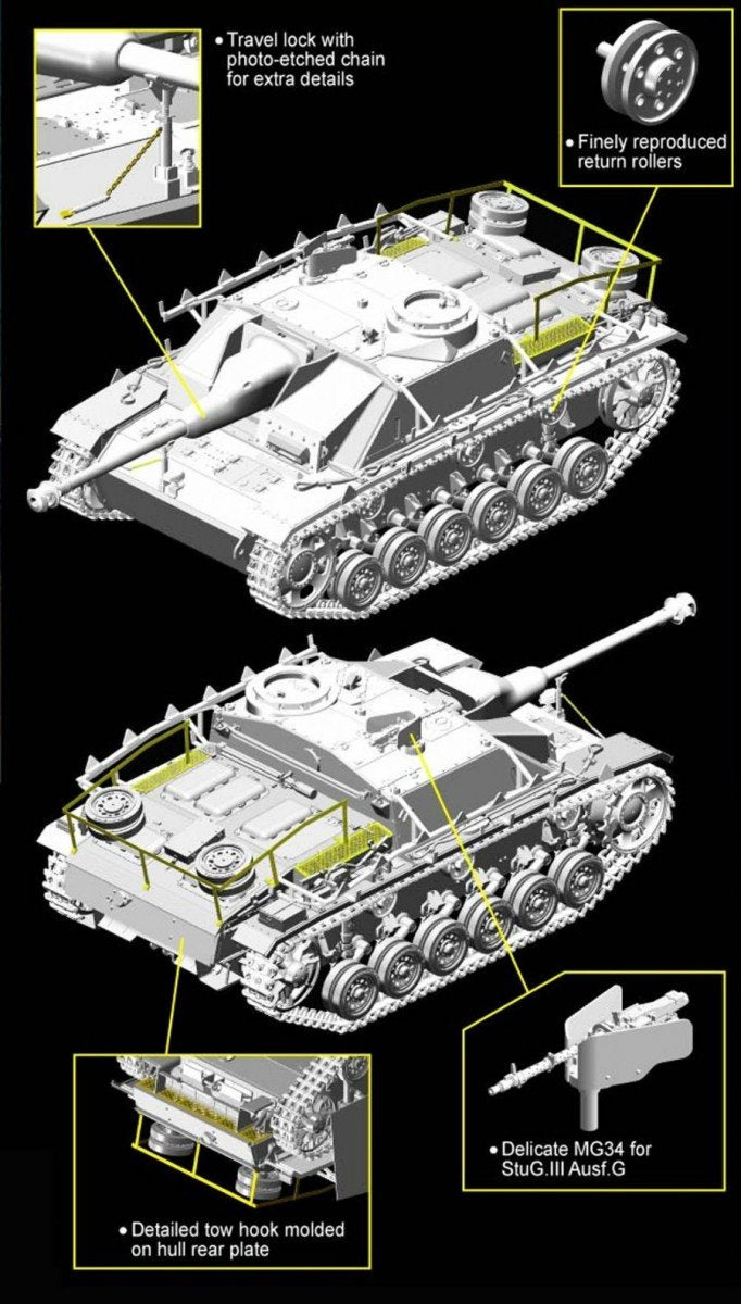 Dragon 6593 StuG.III Ausf.G Late Production Dec.1944 1/35 – zdjęcie 2