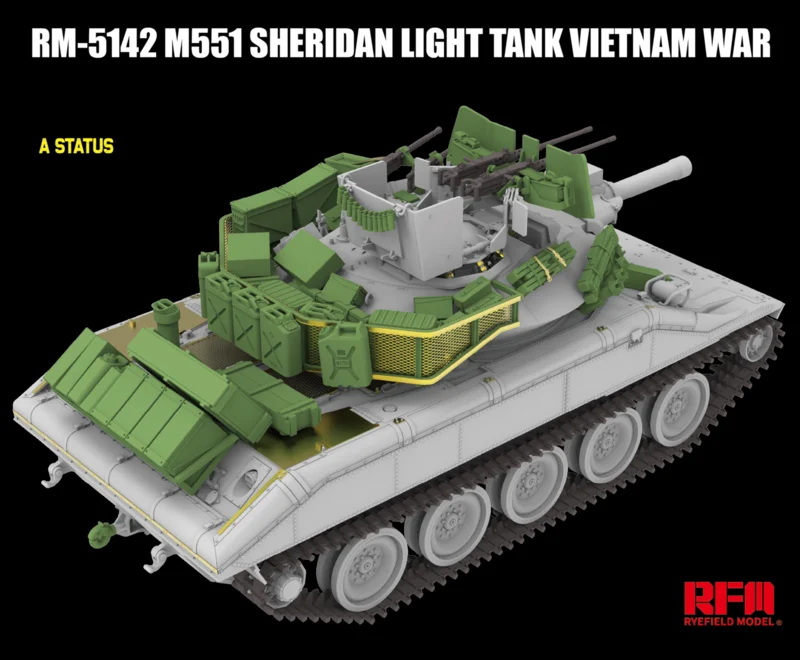 Rye Field Model 5142 M551 Light Tank Sheridan Vietnam War 1/35 – image 4