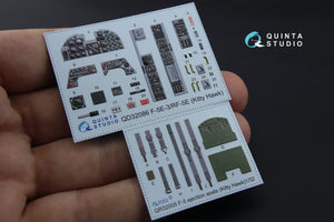 Intérieur coloré imprimé en 3D sur papier décalcomanie pour le kit KittyHawk (QD32086 F-5E-3/RF-5E) au 1/32  – image 2