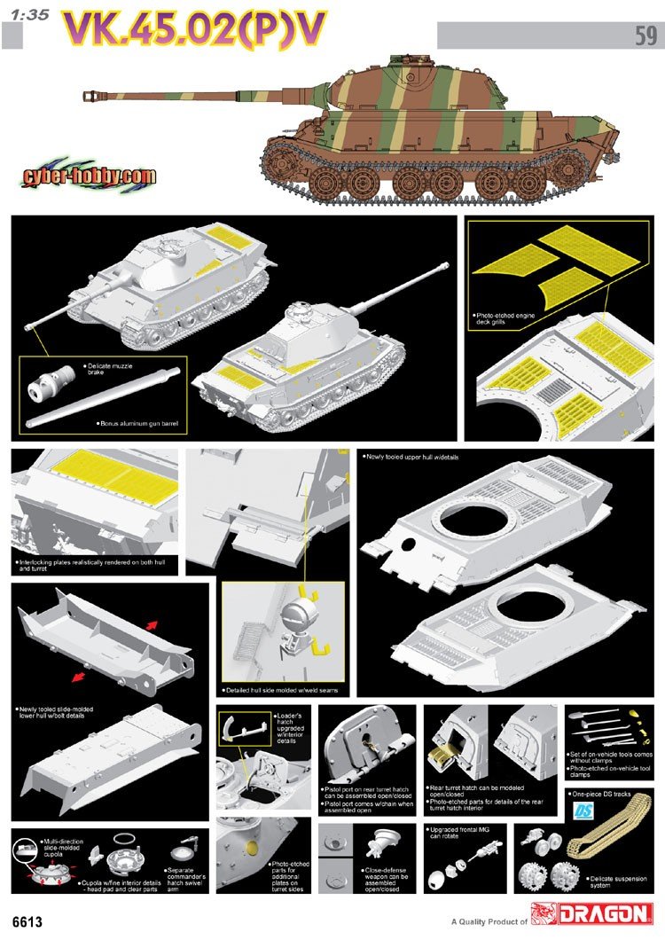 Cyber Hobby 6613 VK.45.02(P)V 1/35 – Bild 2