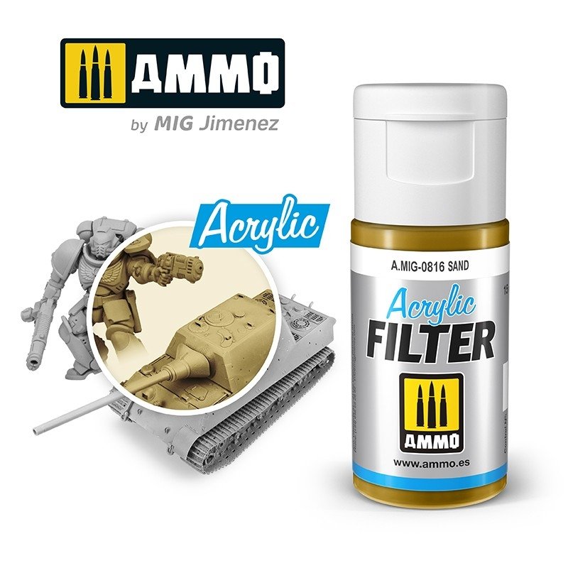 Ammo of Mig 0816 ACRYLIC FILTER Sand 15 ml