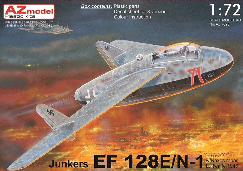 AZ Model AZ7623 Junkers EF 128E/N-1 w/naxos radar 1/72
