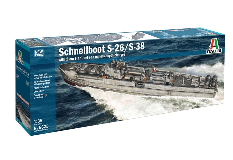 Italeri 5625 SCHNELLBOOT S-26 / S-38 1/35 – Bild 2
