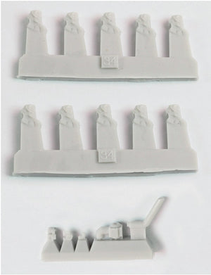 Pontos 35024FB USS BB-35 Texas 1945 Detail up set (20B Deck Blue Decl) 1/350 – Bild 10