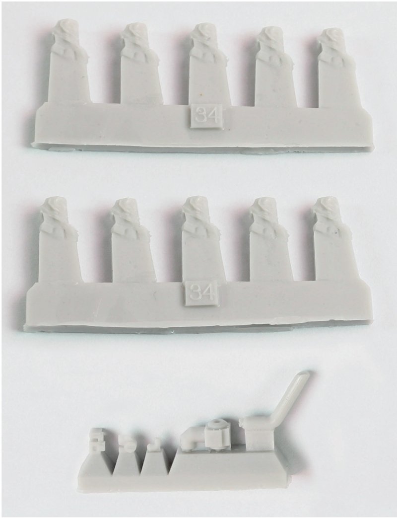 Pontos 35024FB USS BB-35 Texas 1945 Detail up set (20B Deck Blue Decl) 1/350 – Bild 10