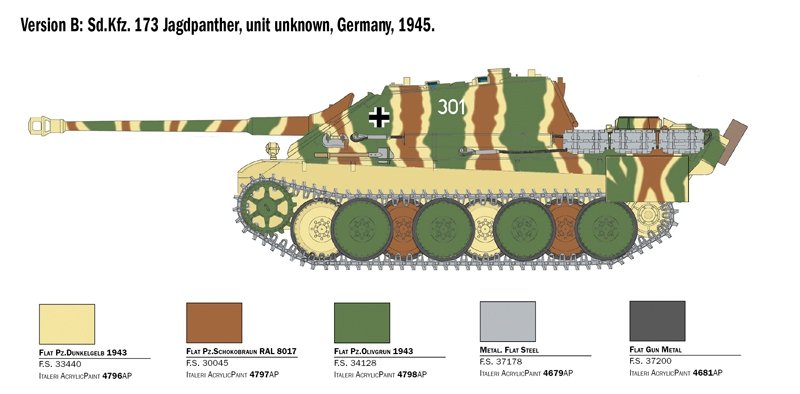 Italeri 6564 Sd.Kfz.173 JAGDPANTHER with winter crew 1/35 – image 4