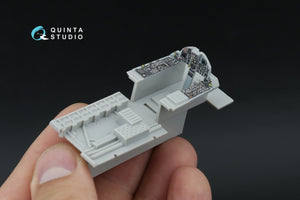 Intérieur imprimé en 3D et coloré sur papier décalcomanie pour F-15C Late/F-15J Late (Hasegawa) (Petite version) Quinta Studio QDS-48598 – image 5