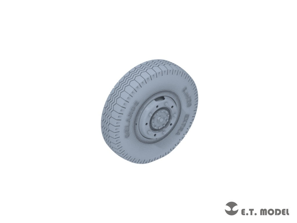 E.T. Model P35-103 WWII German Sd.Kfz.234 Small Diameter Weighted Wheels Type.3 1/35 – Bild 4