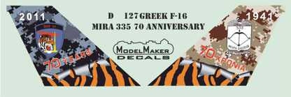 ModelMaker Decals D48127 Greek F-16 Mira 335 70th Anniversary 1/48 – zdjęcie 2