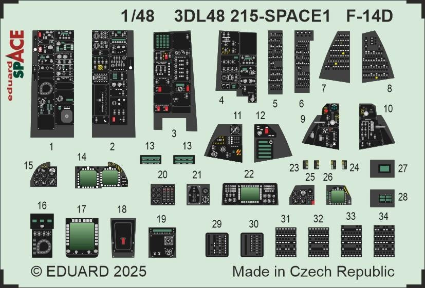 Eduard 3DL48215 F-14D SPACE GREAT WALL HOBBY 1/48 – Bild 3
