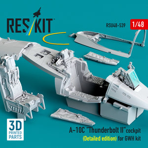 RESKIT RSU48-0539 A-10C "Thunderbolt II" cockpit (Detailed edition) for GWH kit (3D Printed) 1/48
