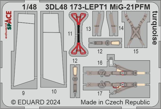 Eduard 3DL48173 MiG-21PFM turquoise SPACE EDUARD 1/48 – image 3