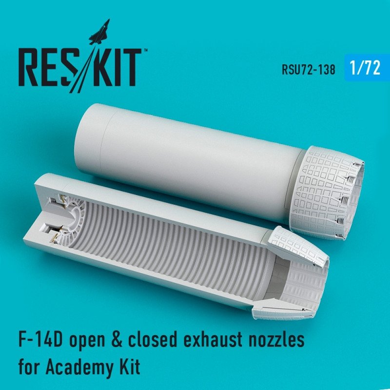 RESKIT RSU72-0138 F-14D Tomcat open & closed exhaust nozzles for Academy 1/72