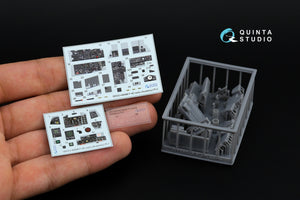 Quinta Studio QDS+48488 F-4D Phantom II (première version) - Intérieur imprimé en 3D et coloré sur papier décalcomanie (Academy) (Petite version) (avec pièces en résine imprimées en 3D) 1/48  – image 2