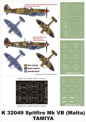 Montex K32049 Spitfire MkVB (Malte) 1/32