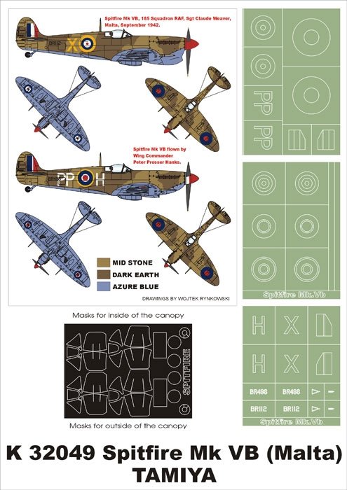 Montex K32049 Spitfire MkVB (Malte) 1/32