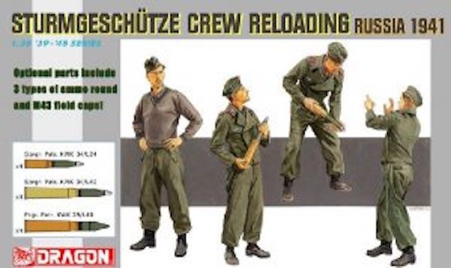 Dragon 6192 Sturmgeschutze crew reloading 1/35