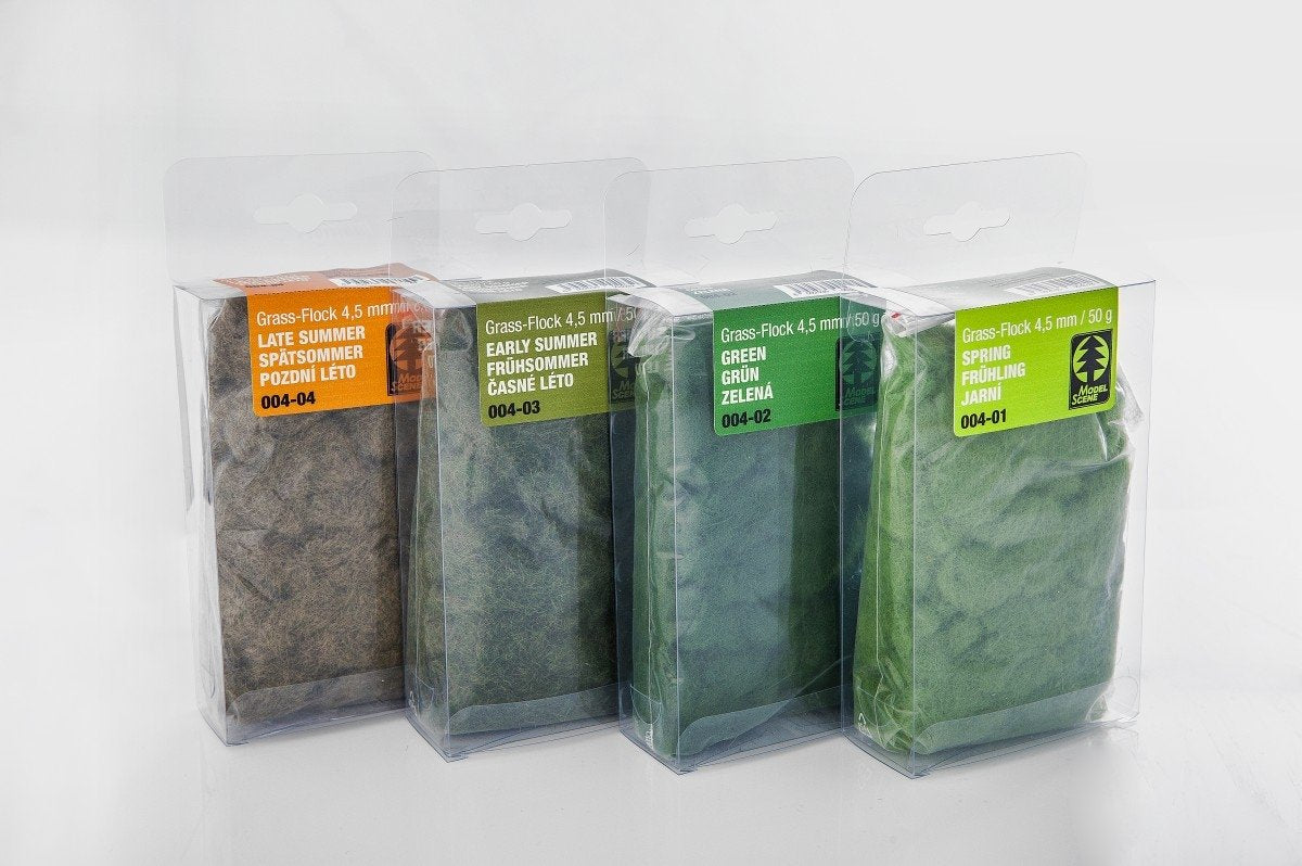 Model Scene 004-03 Grass-Flock 4,5 mm - Early Summer 50g – immagine 2